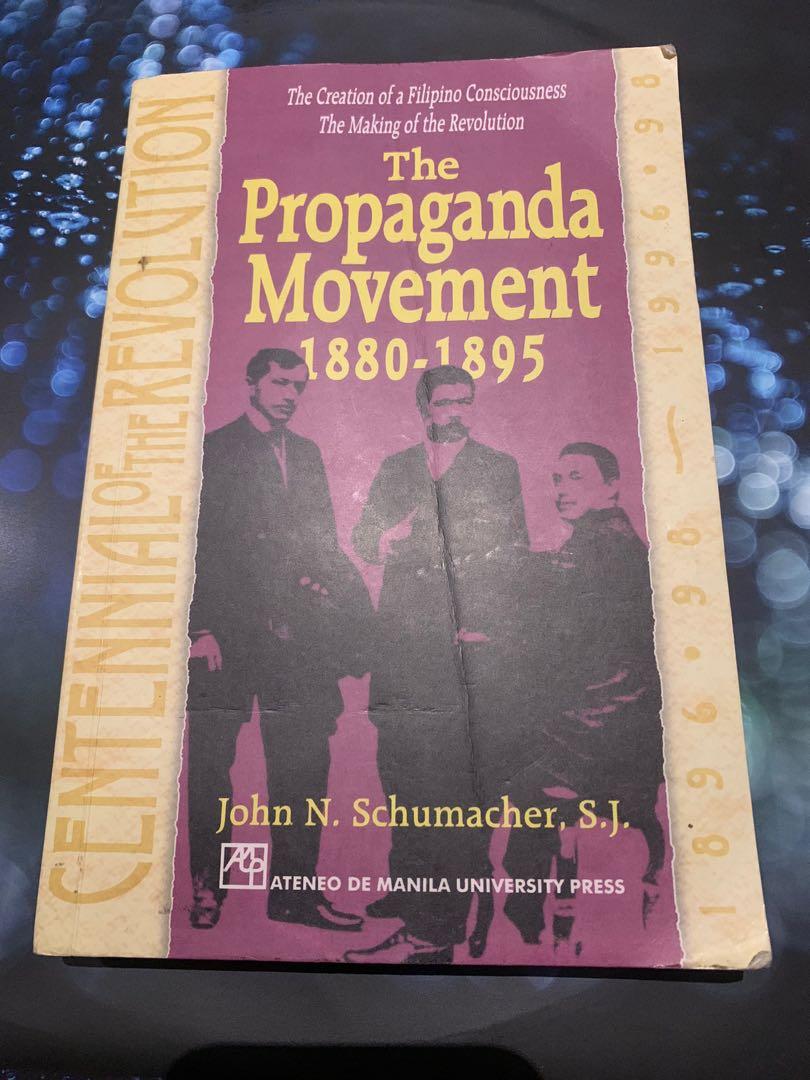 “The Propaganda Movement, 1880-1895” by John N. Schumacher, Hobbies