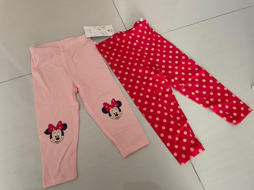 Toddler Minnie Mouse pants for girls set of 2 Babies Kids