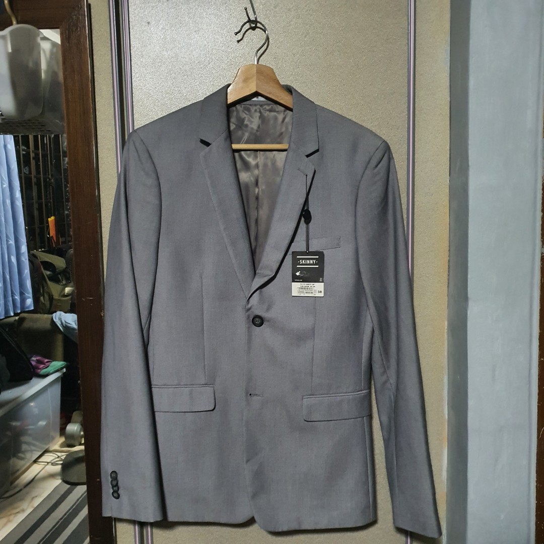 SALE Topman Skinny Blazer Grey