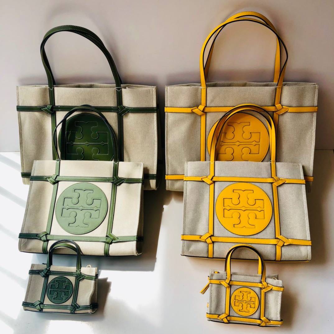Tory Burch Ella Quadrant Tote, Luxury, Bags & Wallets on Carousell
