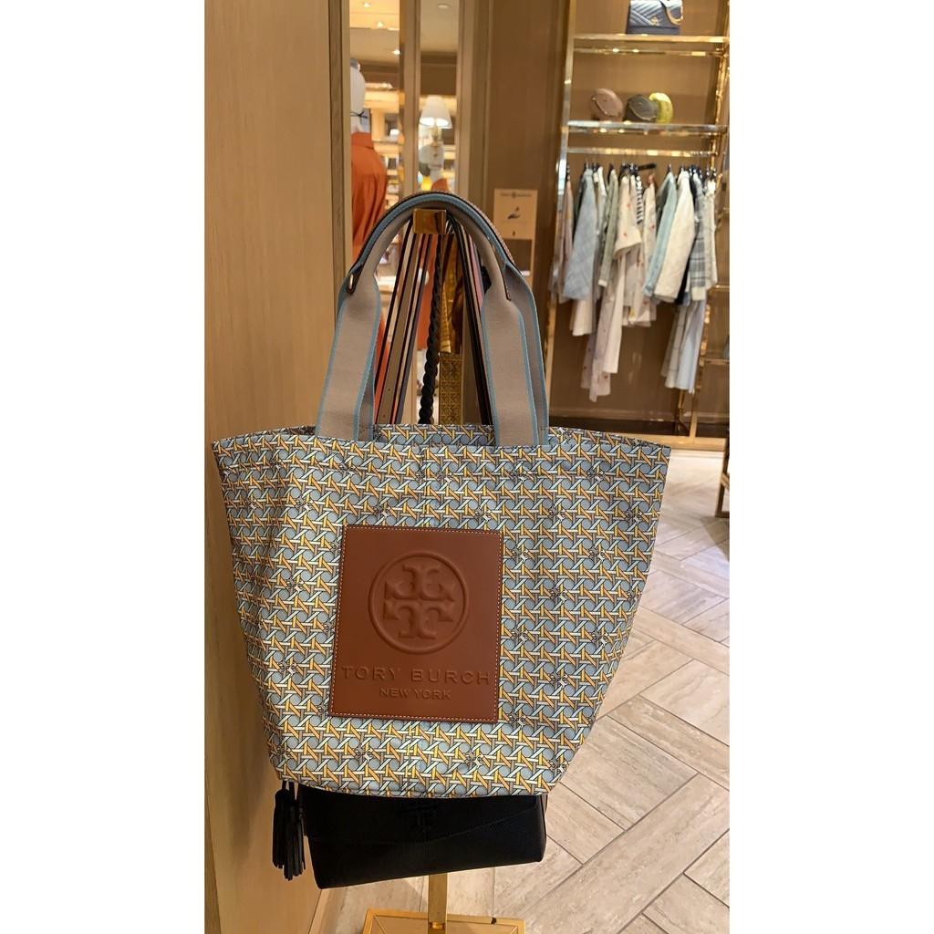 Tory Burch Gracie Print Canvas Tote