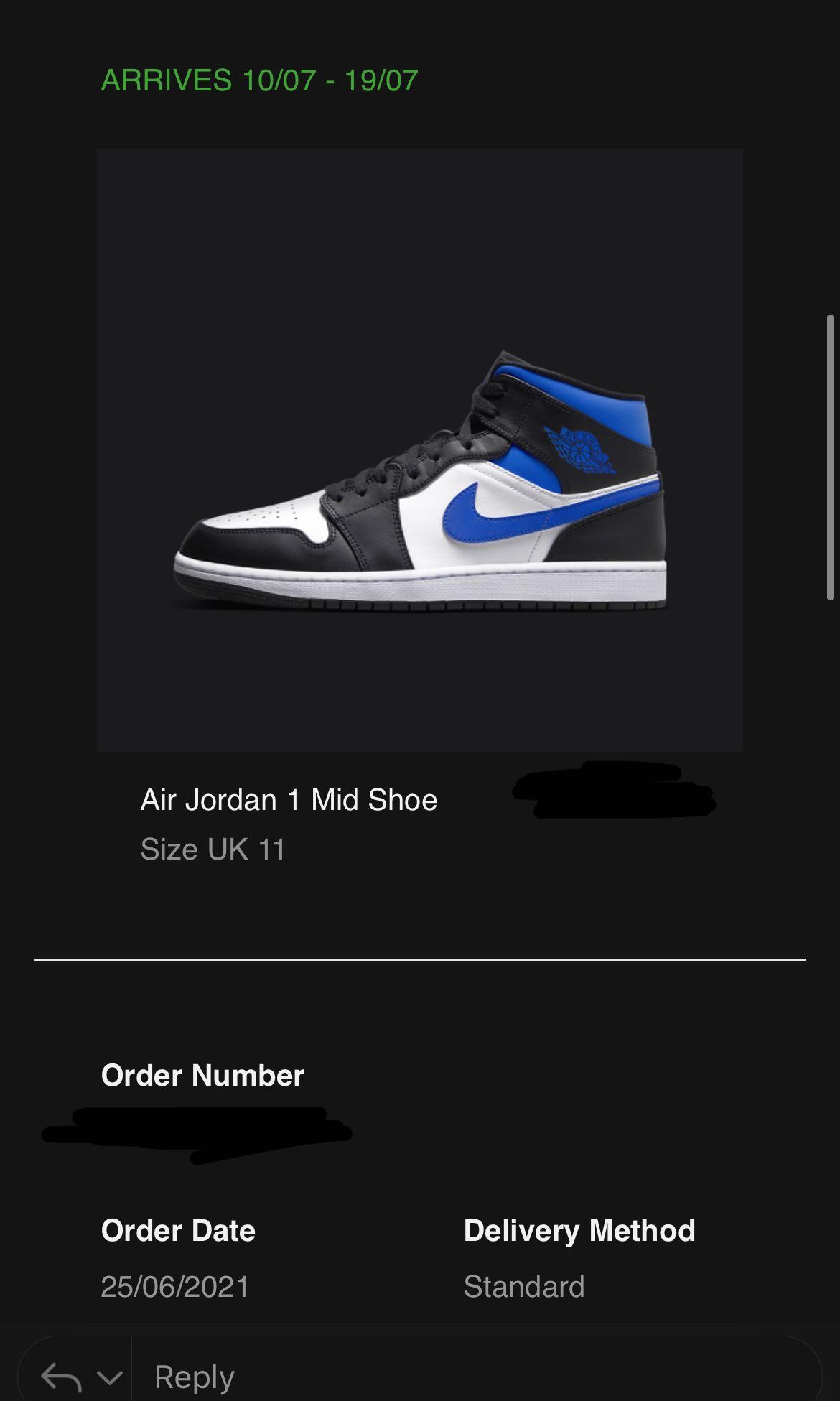 UK11 AJ1 Mid Black Royal Men s Fashion Footwear Sneakers on