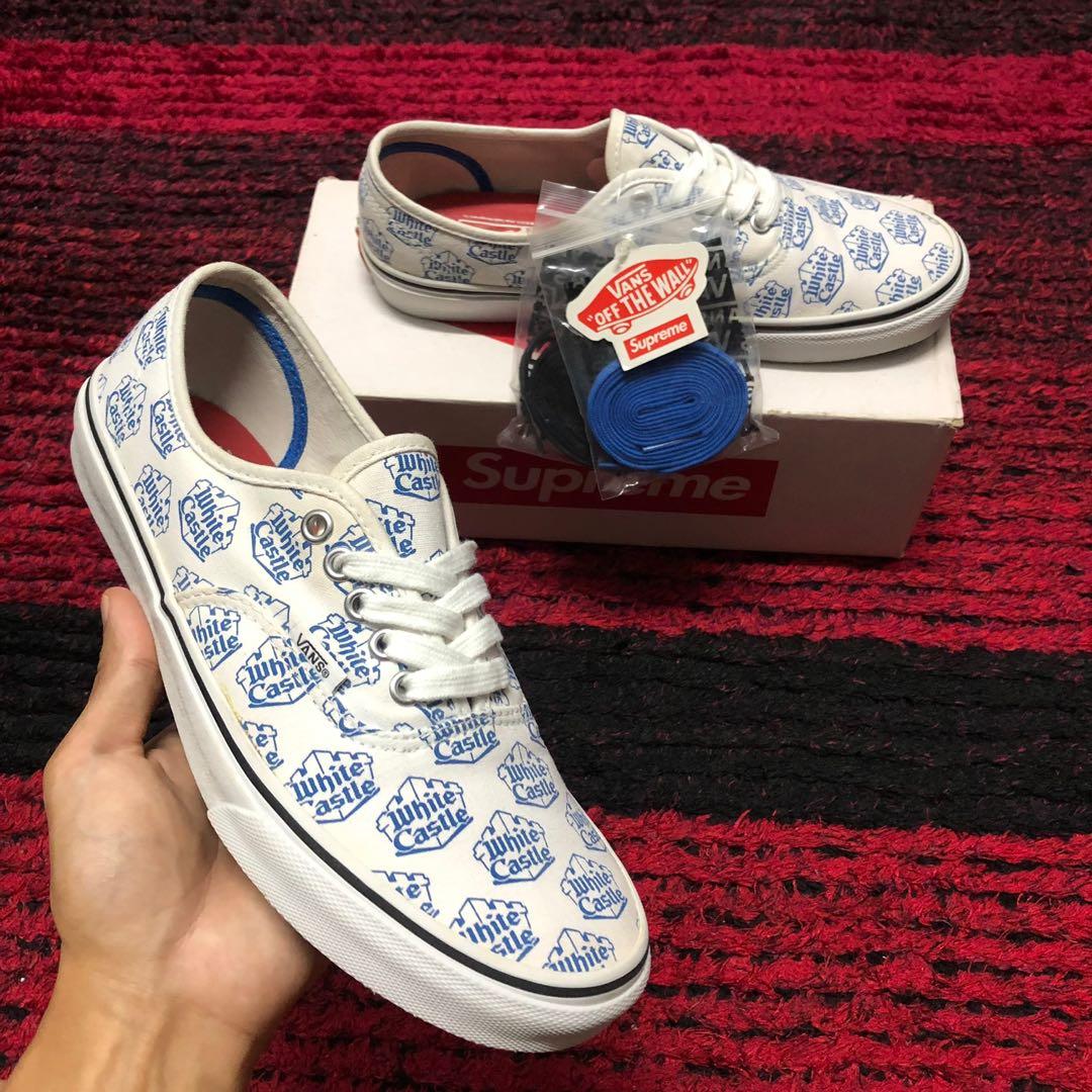 Vans X Supreme X White Castle (Authentic), Men's Fashion, Footwear,  Sneakers on Carousell