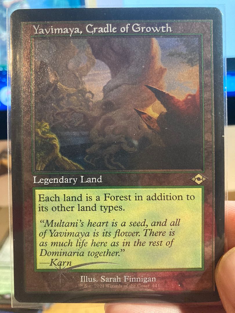 Yavimaya, retro frame etched foil, Modern Horizons 2, MH2, Hobbies