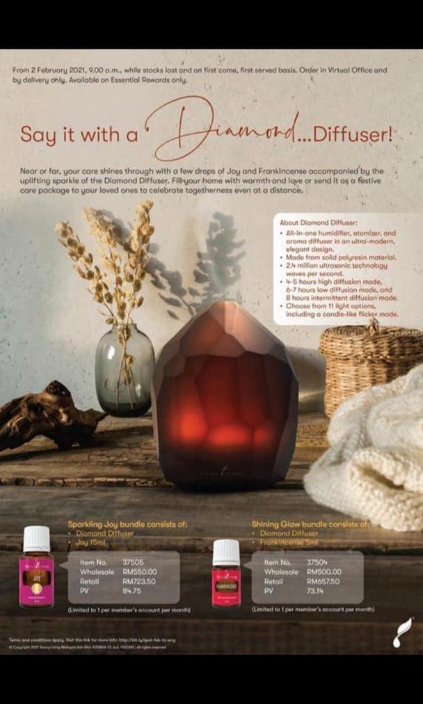 Diamond diffuser sale young living
