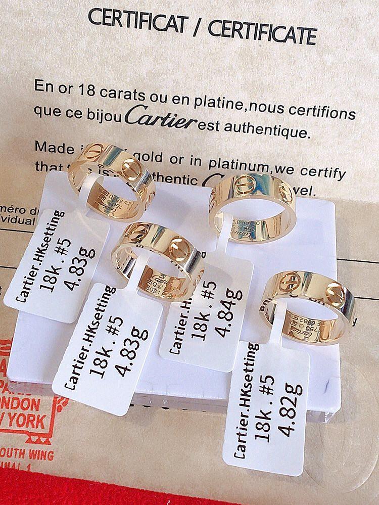 Cartier ring setting top