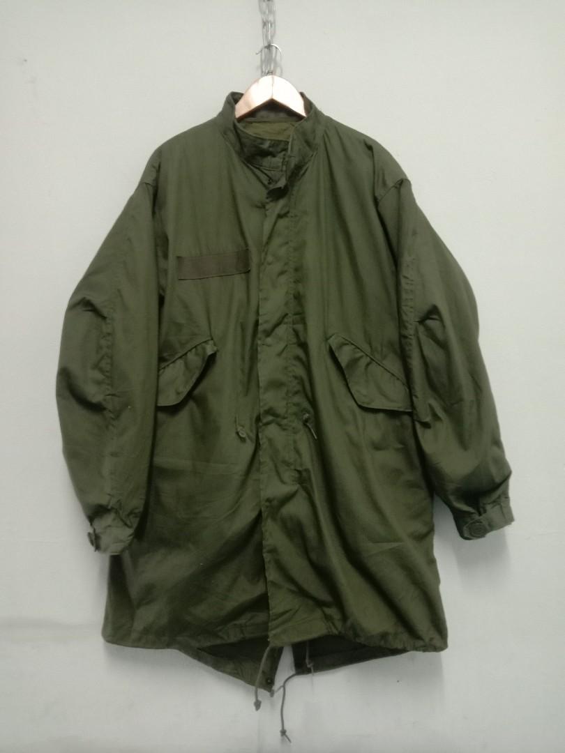 80s Deadstock M65 US Army Fishtail Parka, Men's Fashion, Coats