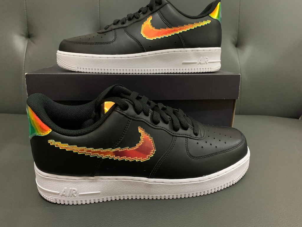 Nike Air Force 1 Low 'Iridescent Pixel - Black' | Men's Size 7.5