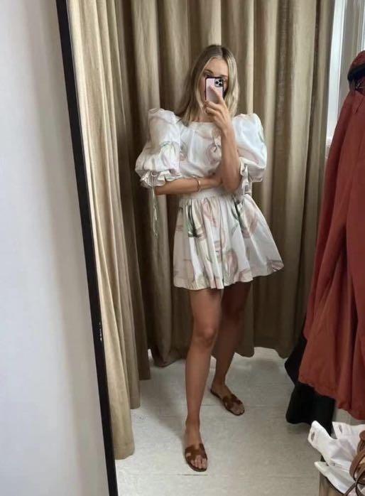 aje imprint mini skirt