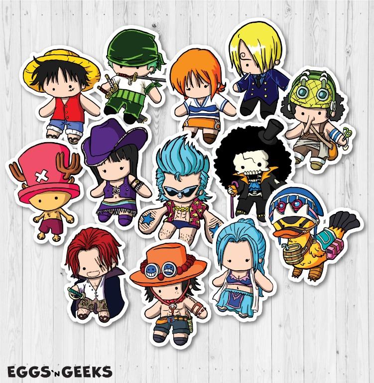 MUGIWARA TEAM ALL CHARACTERS 3 STICKER AUTOCOLLANT POSTER A4 MANGA ONE PIECE