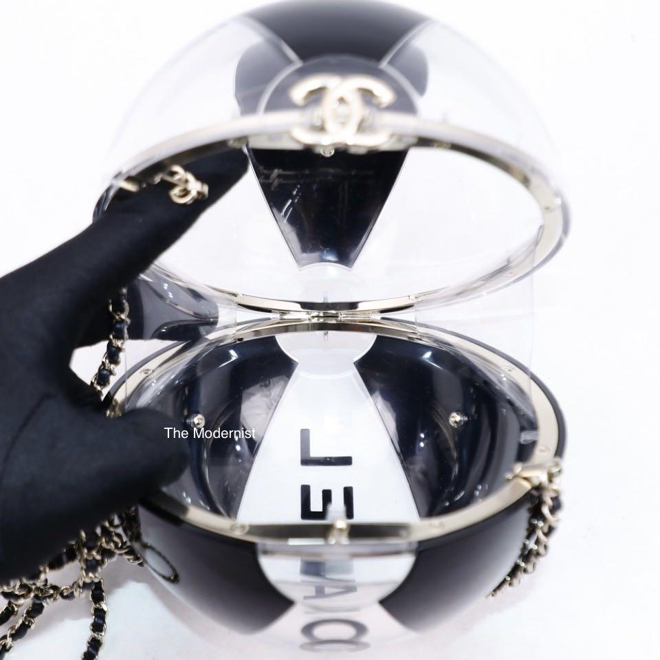 Authentic Chanel 19S Runway AS0662 Plexiglass Transparent Coco Beach Ball
