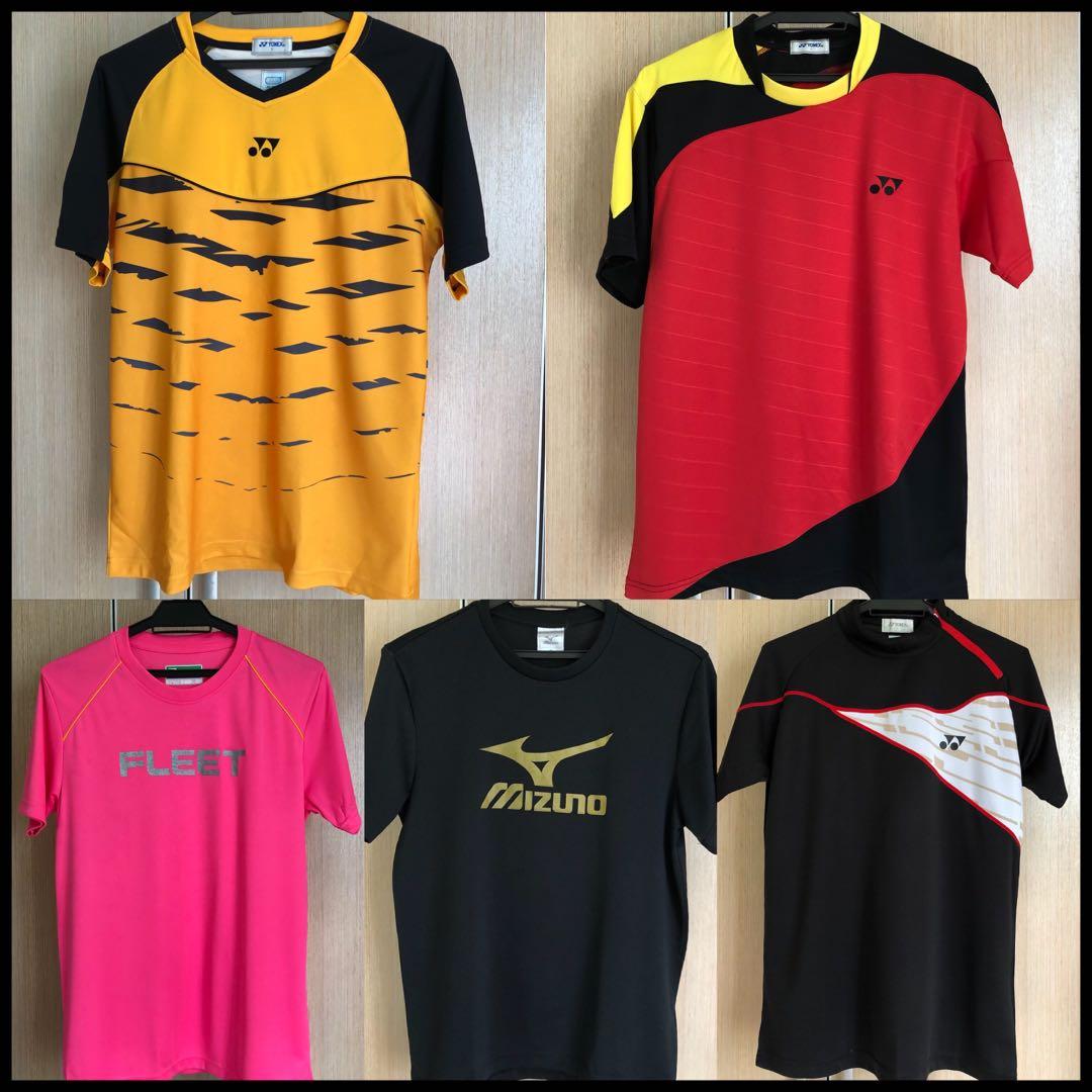Baju Badminton Pre loved Unisex YONEX FLEET MIZUNO Saiz S M