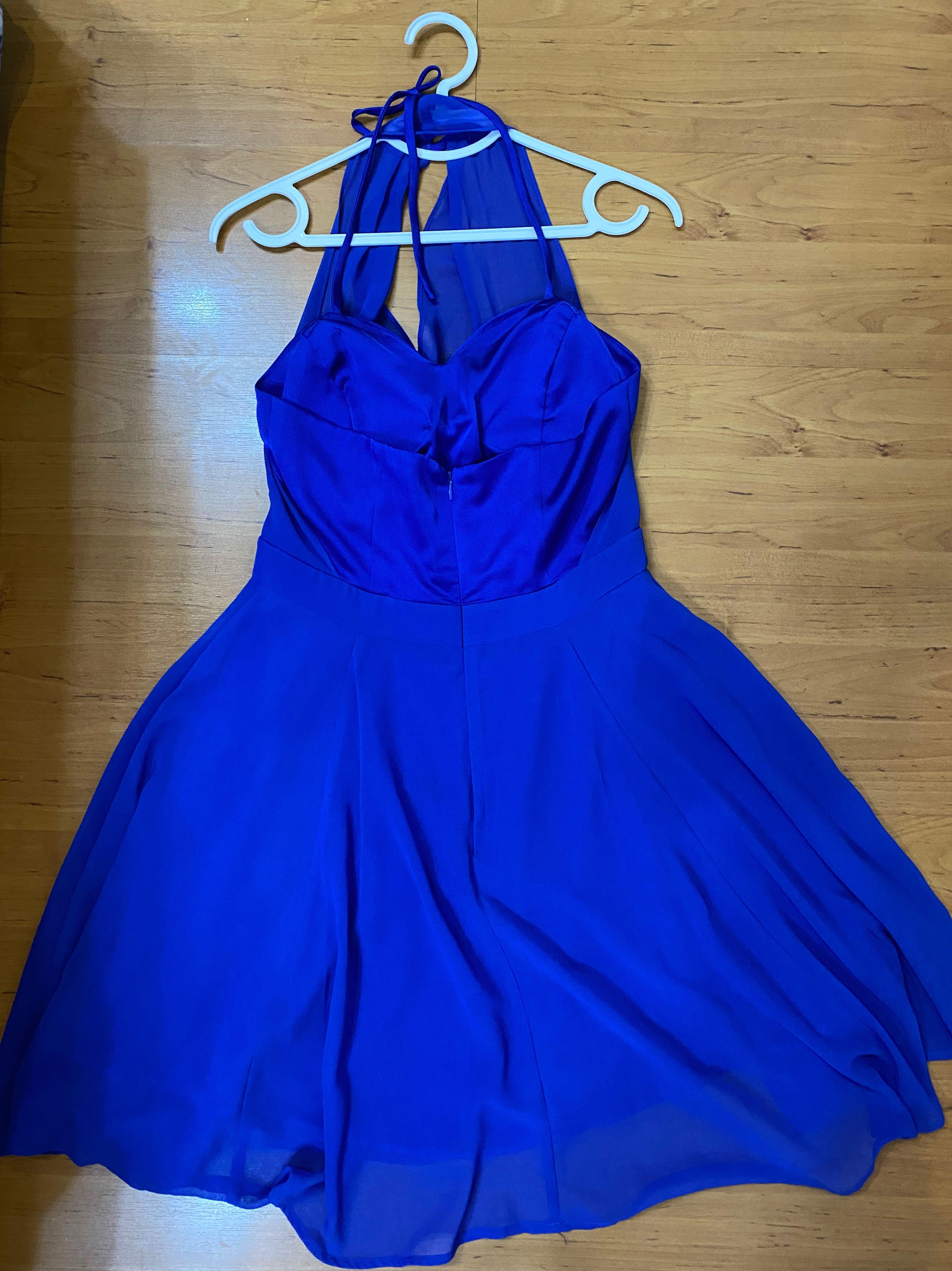 Blue Halter Dress (La La Land Dress), Women's Fashion, Dresses & Sets ...