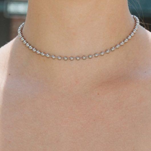 Brandy melville silver chain choker deals