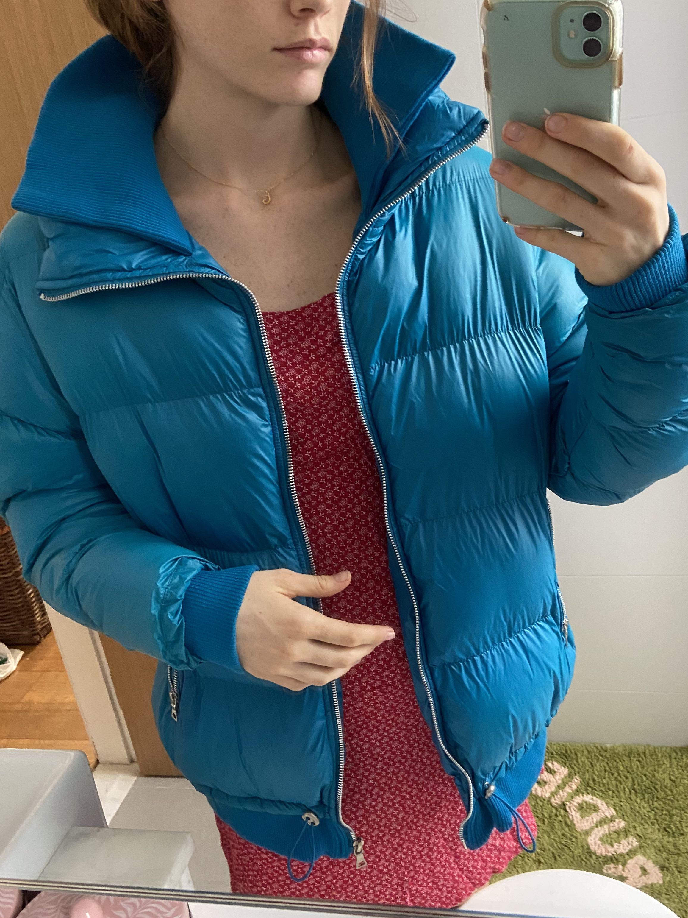 Pull and bear on sale blue puffer jacket