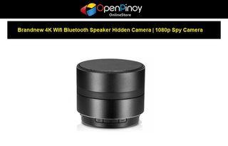 Brandnew 4K Wifi Bluetooth Speaker Hidden Camera | 1080p Spy Camera