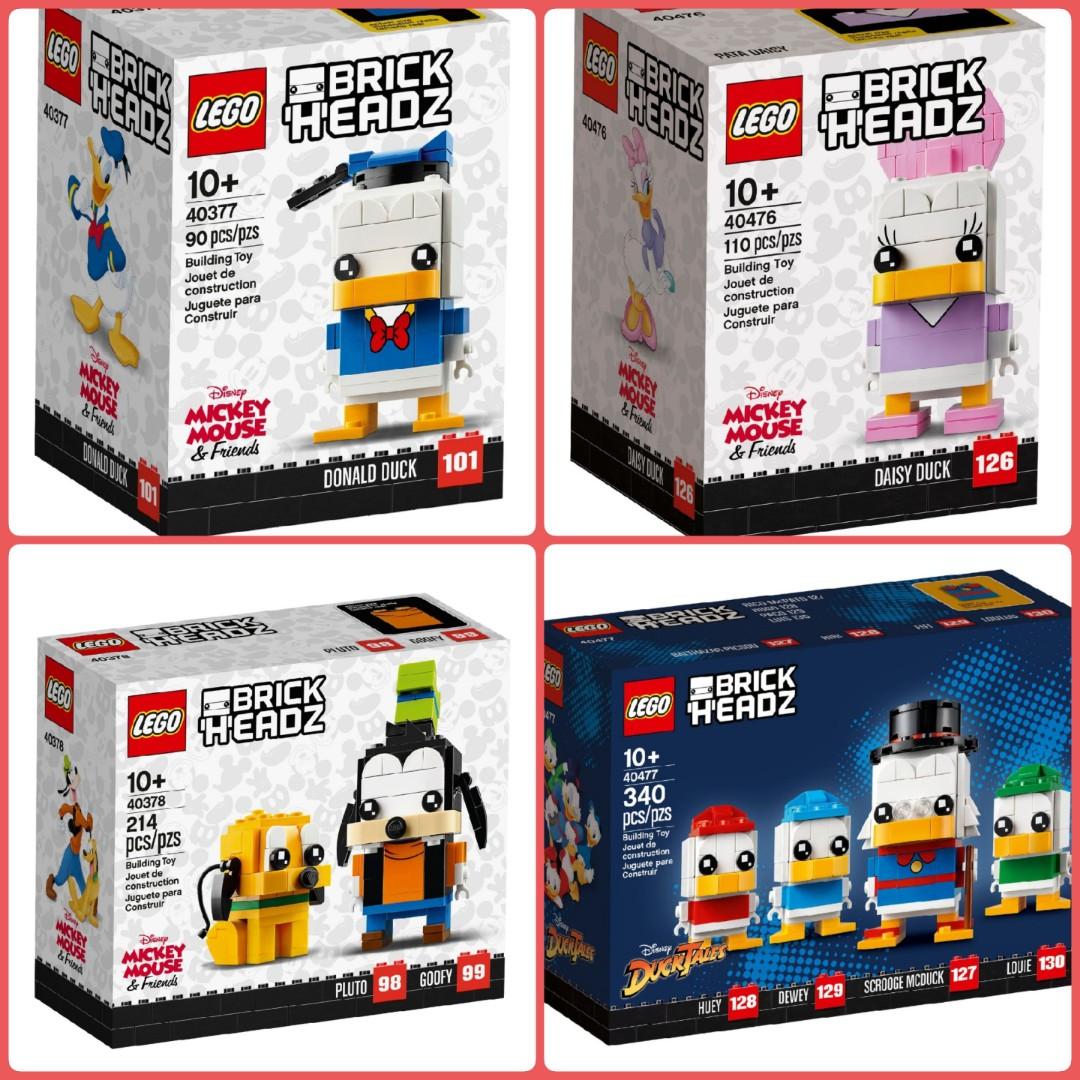 BrickHeadz 40377 Donald Duck 40476 Daisy Duck 40378 Goofy 40477