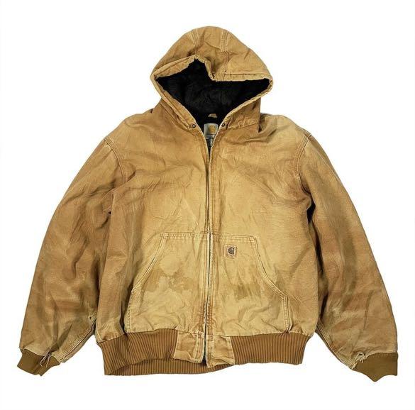 Carhatt Vintage Washed Hooded Jacket, Men's Fashion, Coats, Jackets and ...