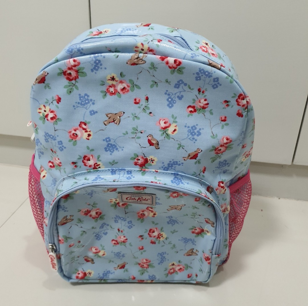 Cath Kidston Light Blue Floral Kids Large Backpack