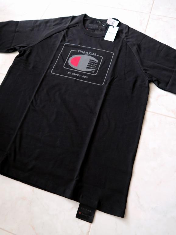 Coach x Champion Limited Colab Logo TShirt, Men's Fashion, Tops & Sets