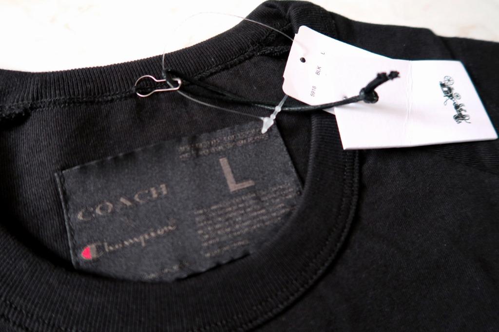 Coach x Champion Limited Colab Logo TShirt, Men's Fashion, Tops & Sets