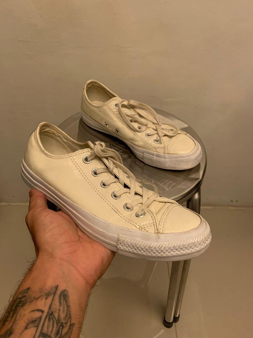 Converse clearance leather cream