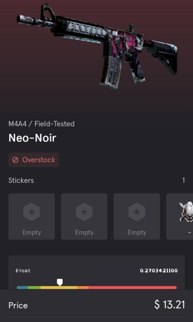 CSGO NEO NOIR FT 0.27, Video Gaming, Gaming Accessories, In-Game Products Carousell