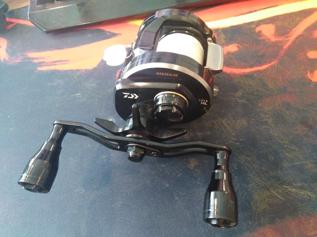 Daiwa Ryoga 1016hl Custom Handle With Rev Knobs Sports Equipment Fishing On Carousell