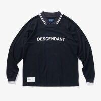 descendant 18aw chant jersey ls football long sleeve tee crewneck