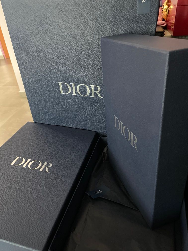 Dior paper bag 2 boxes, Everything Else on Carousell