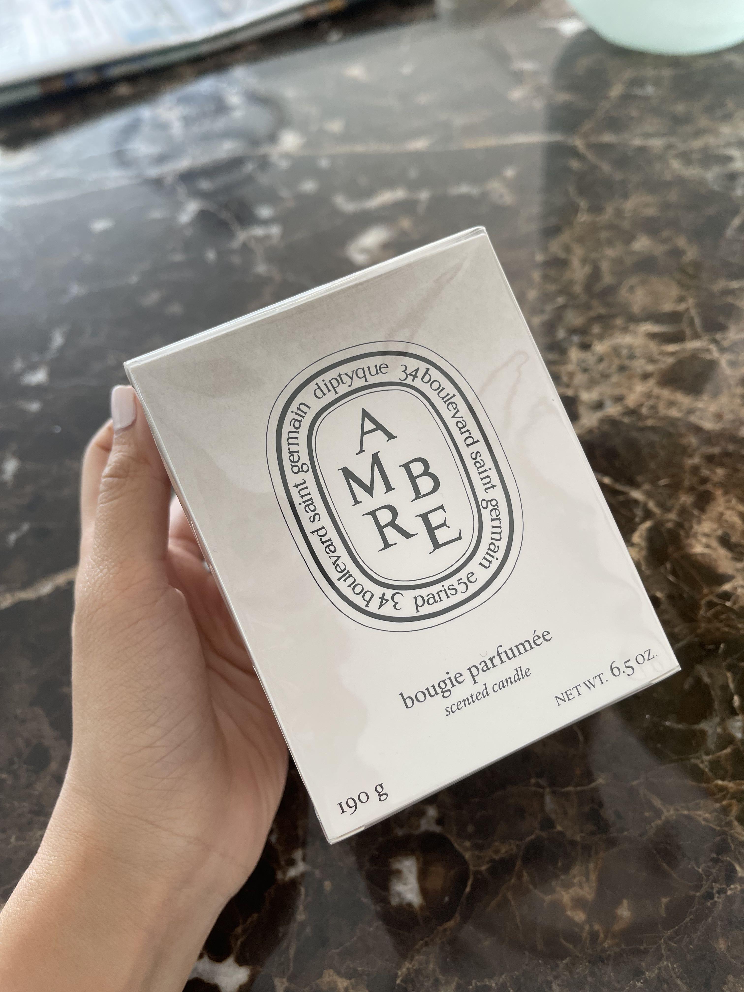 Diptyque Amber candle 190g SEALED, Furniture & Home Living, Home