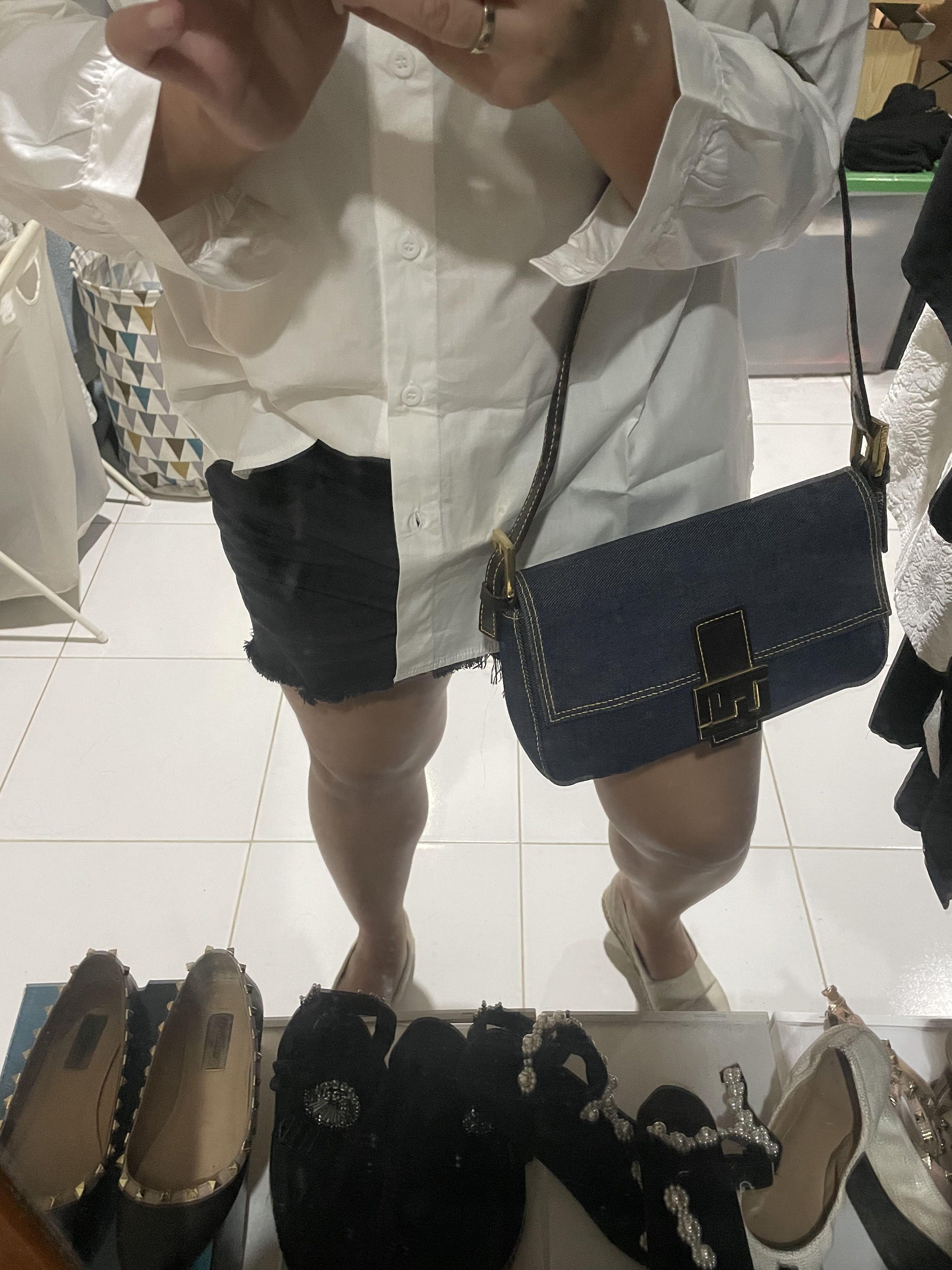 Fendi Baguette Vintage Denim Bag 