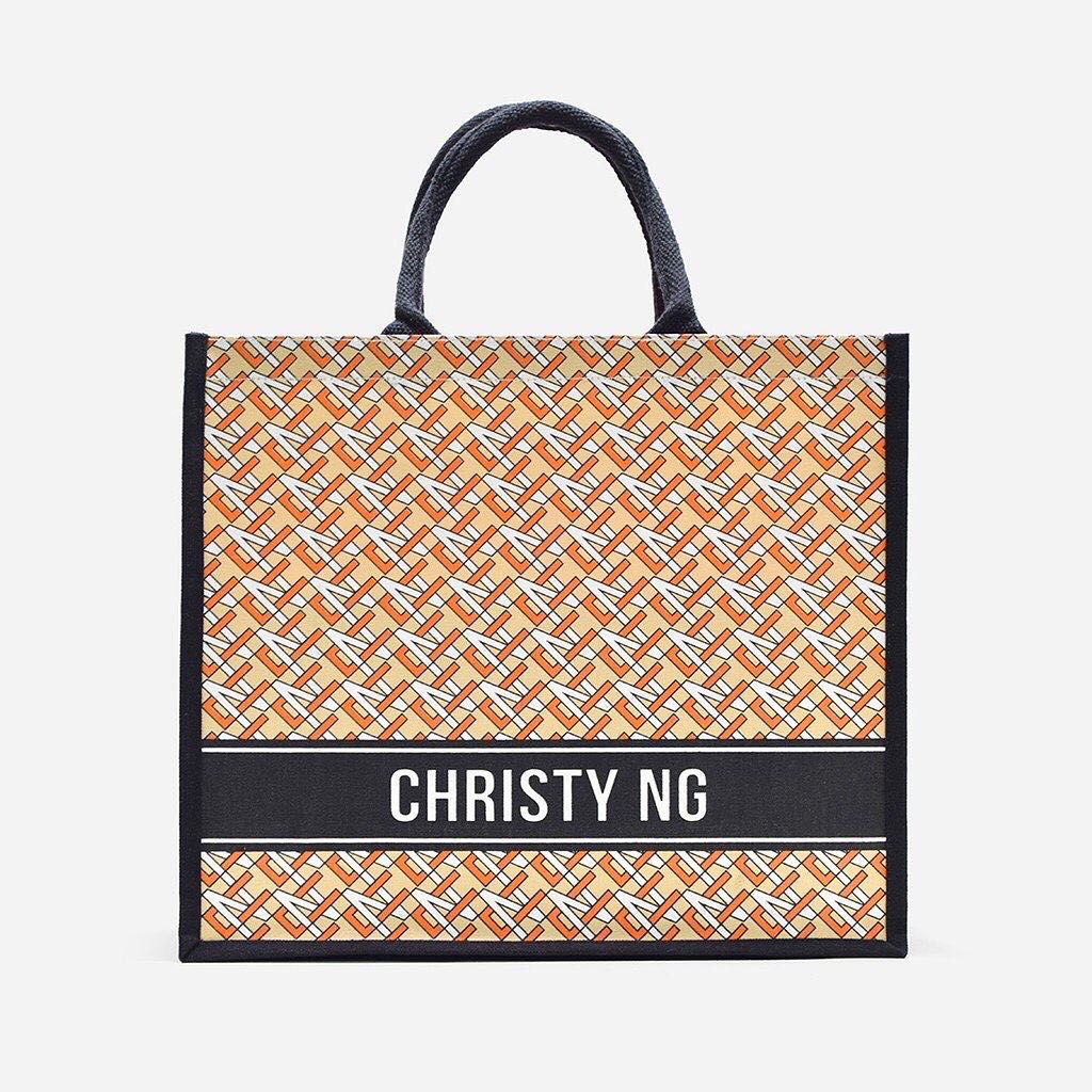 Fillmore Monogram Canvas Tote Bag by Christy Ng