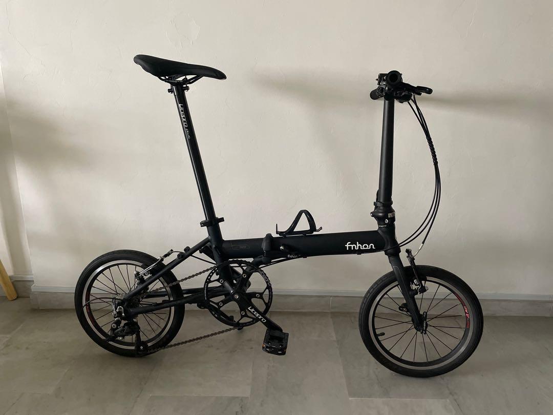 fnhon zephyr 9 speed 16 inch folding bicycle