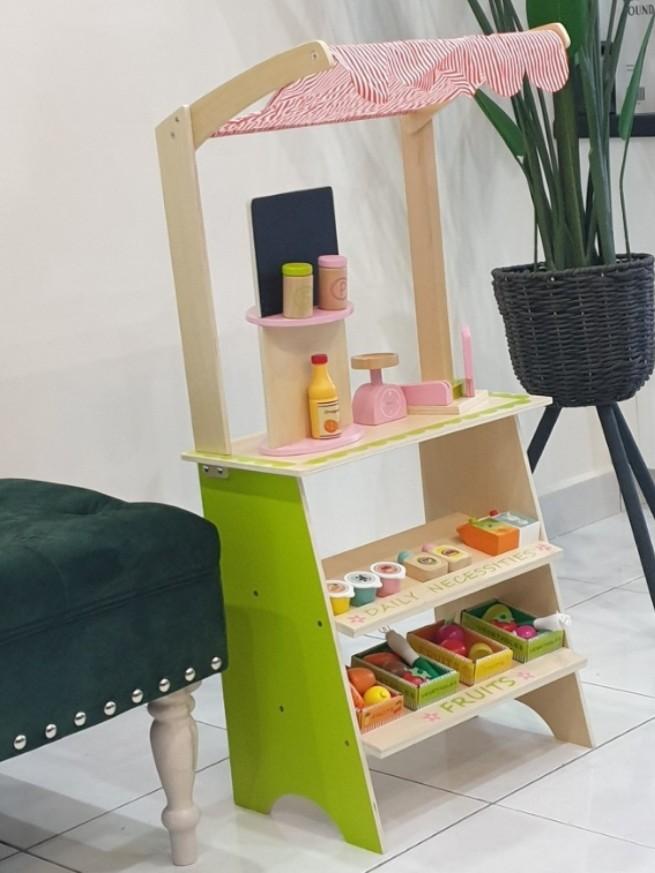 Asda wooden market stall best sale