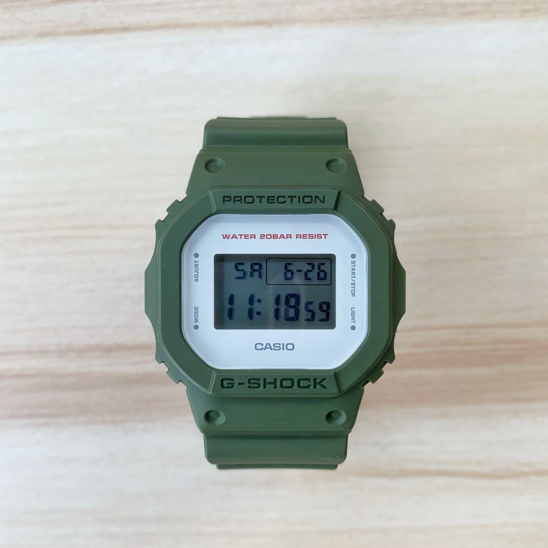 G-Shock DW-5600M-3JF Army Green, Men's Fashion, Watches