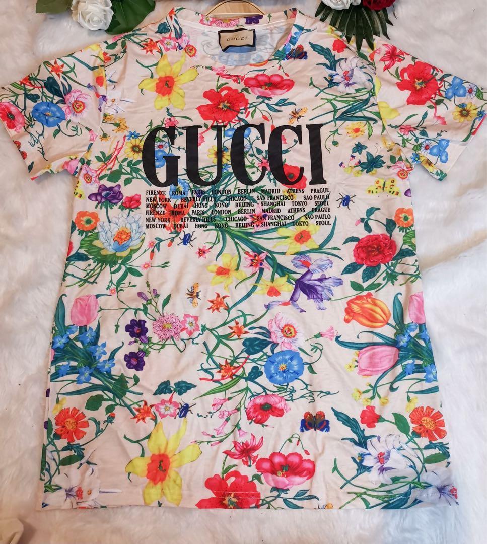 Gucci Floral Shirt, Men's Fashion, Tops Sets, Tshirts & Polo on