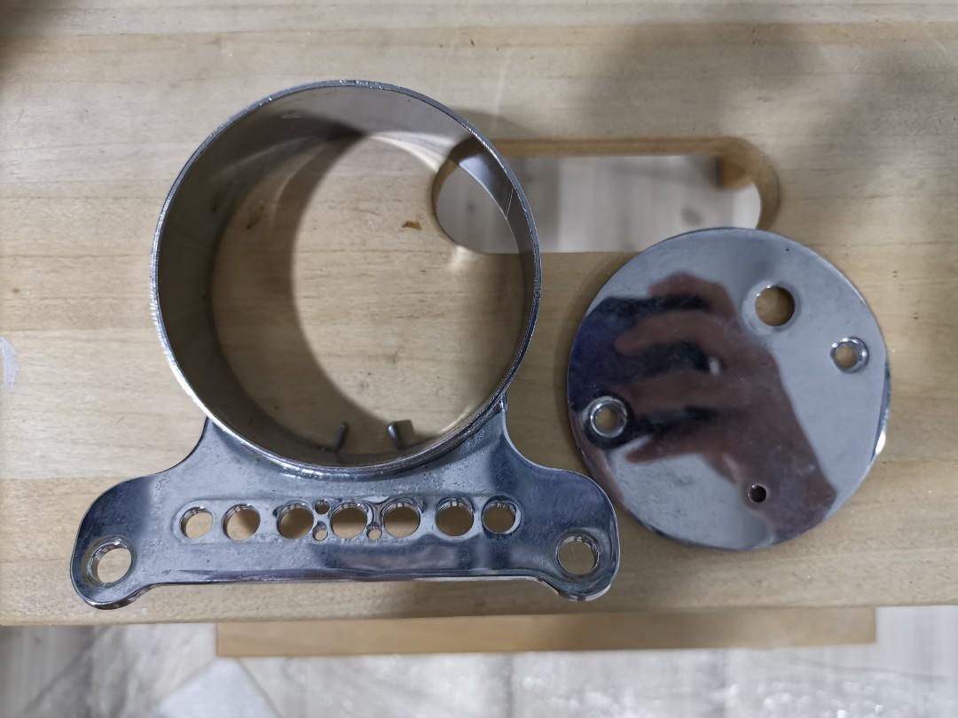 Harley Sportster Dyna single speedometer gauge mount chrome OEM