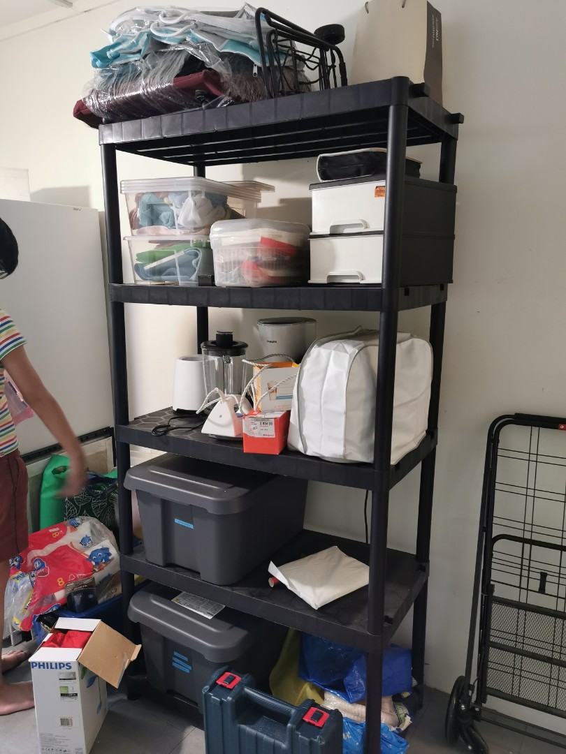 Heavy duty plastic shelf, Furniture & Home Living, Furniture, Shelves