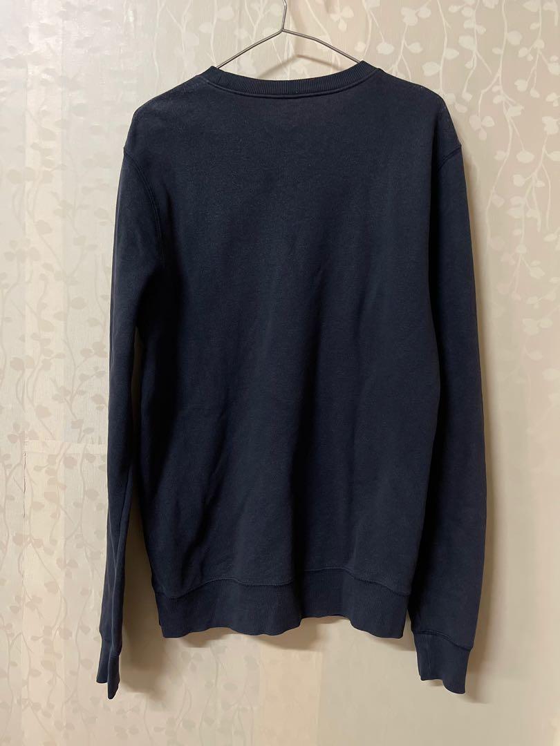 H M DIVIDED SWEATER SWEATSHIRT DARK BLUe Men s Fashion Tops