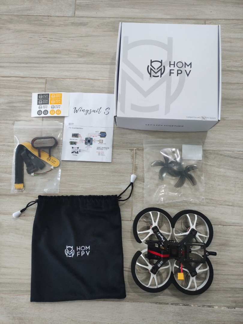 Homfpv wingsuit S bnib dji ready i send item to your doorstep