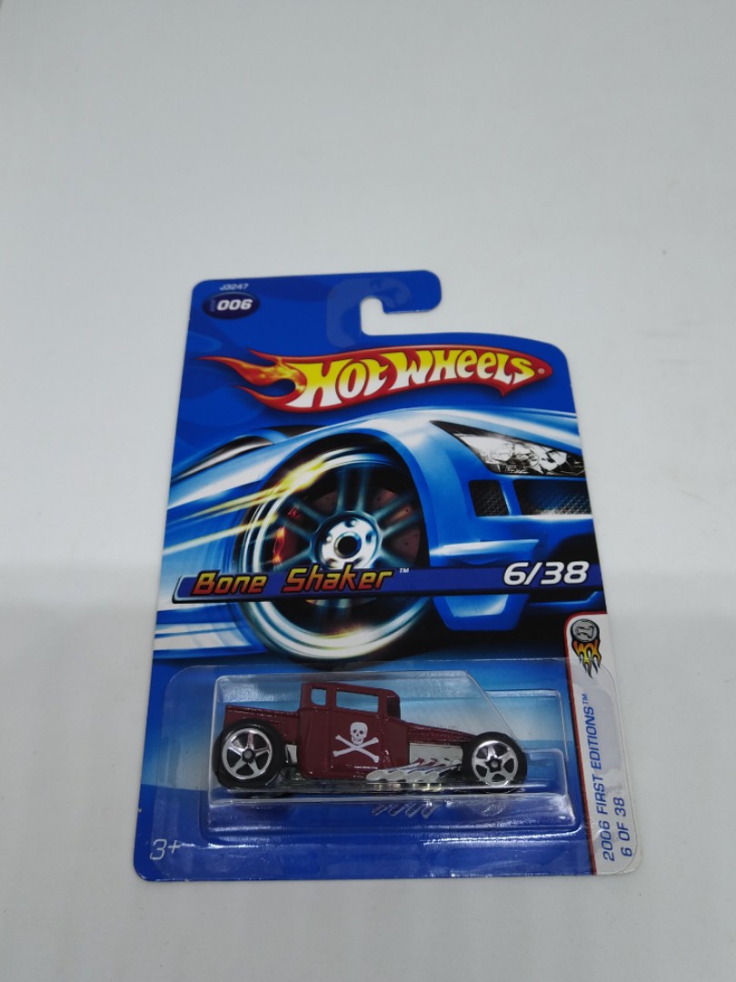 Details about   Hot Wheels~ BONE SHAKER~ First Editions~#6/38~Red~2006~1:64~Die-Cast~New~NM+ 