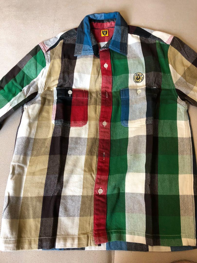 human made 17aw fw studio seven flannel ls box shirt size s, 女裝