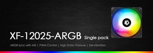 ID-COOLING XF-12025-ARGB BLACK (Single pack) (Category: Computer Parts) located in Quezon City. Submitted by apple.picker (Listing ID 1096847031, Image 2). Description: SPECS/FEATURES: -Dimension: 120mm x 120mm x 25mm -Addressable RGB Fan -PWM Control -Synchronizes with A-RGB Motherboards -Double Layer Dampener http://www.idcooling.com/Product/detail/id/196/name/XF-12025-ARGB%20(Single).