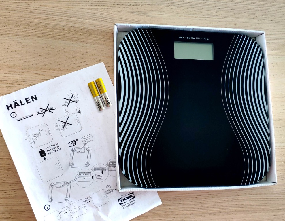 IKEA digital Weight Scale, Health & Nutrition, Health Supplements