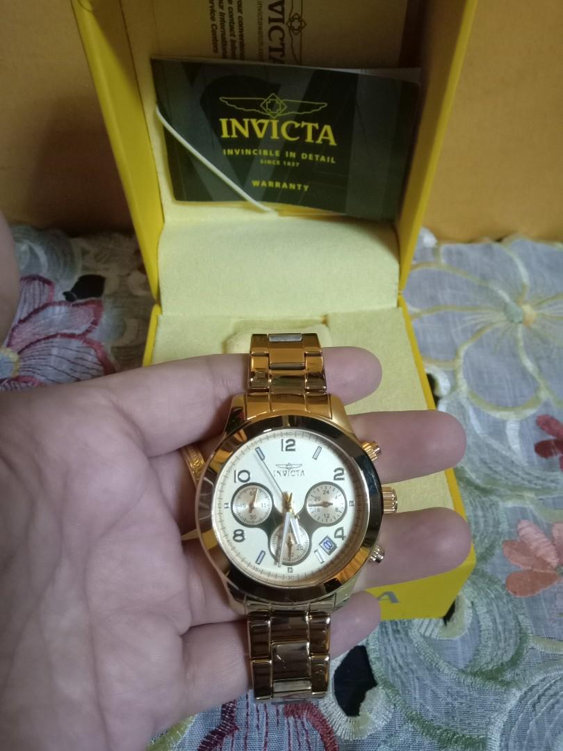 Invicta angel watch gold top