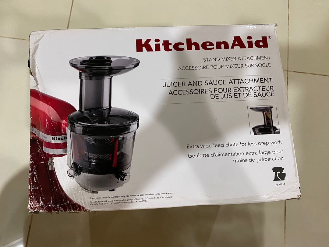 KitchenAid KSM1JA Juicer or Juice Extractor/Sauce Attachment for Stand  Mixer NEW