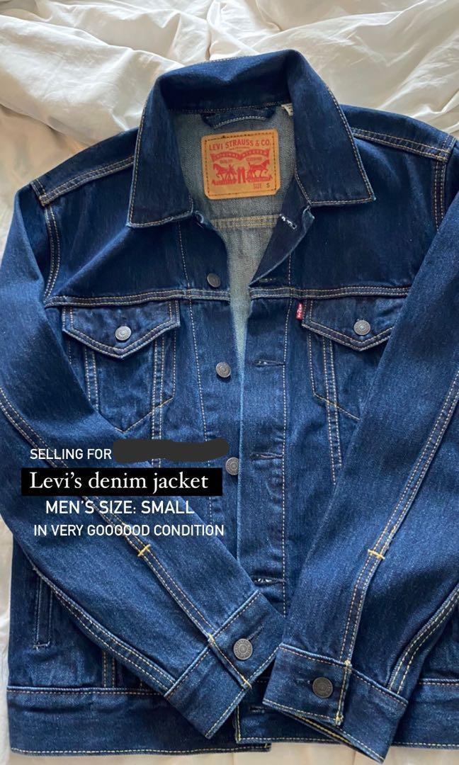 LEVI'S DENIM JACKET (men's size small), Men's Fashion, Coats, Jackets and  Outerwear on Carousell
