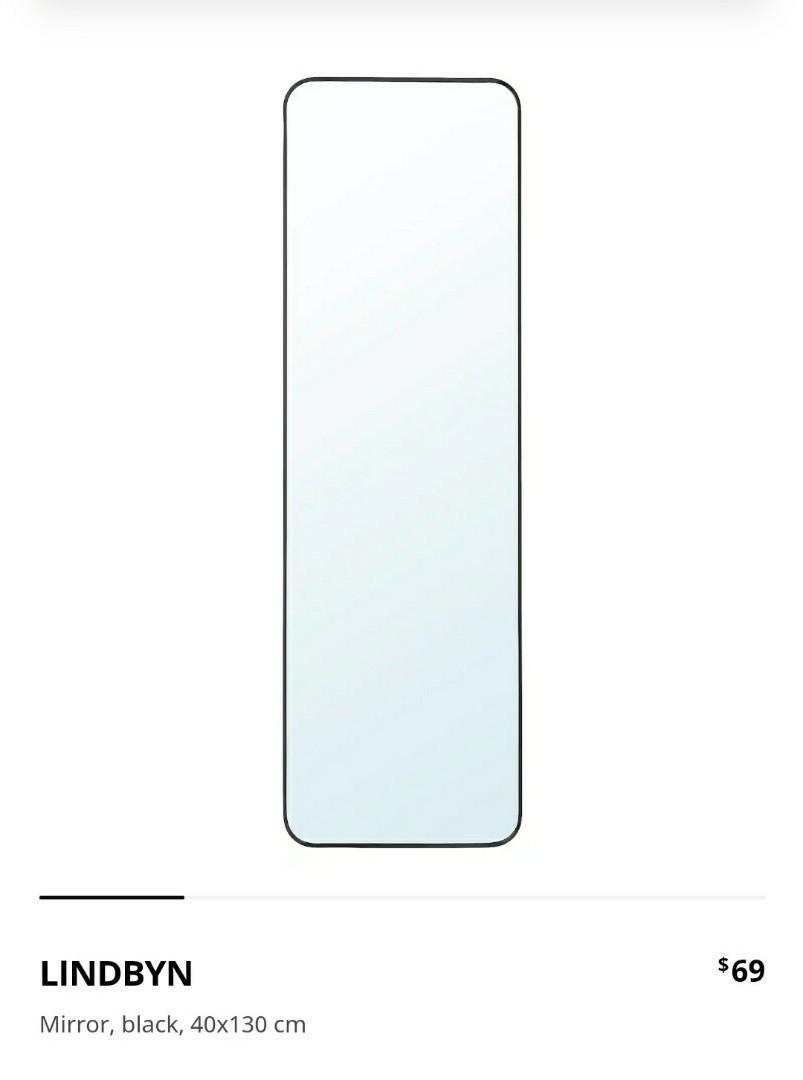 LINDBYN Mirror Ikea, Furniture & Home Living, Home Decor, Mirrors on
