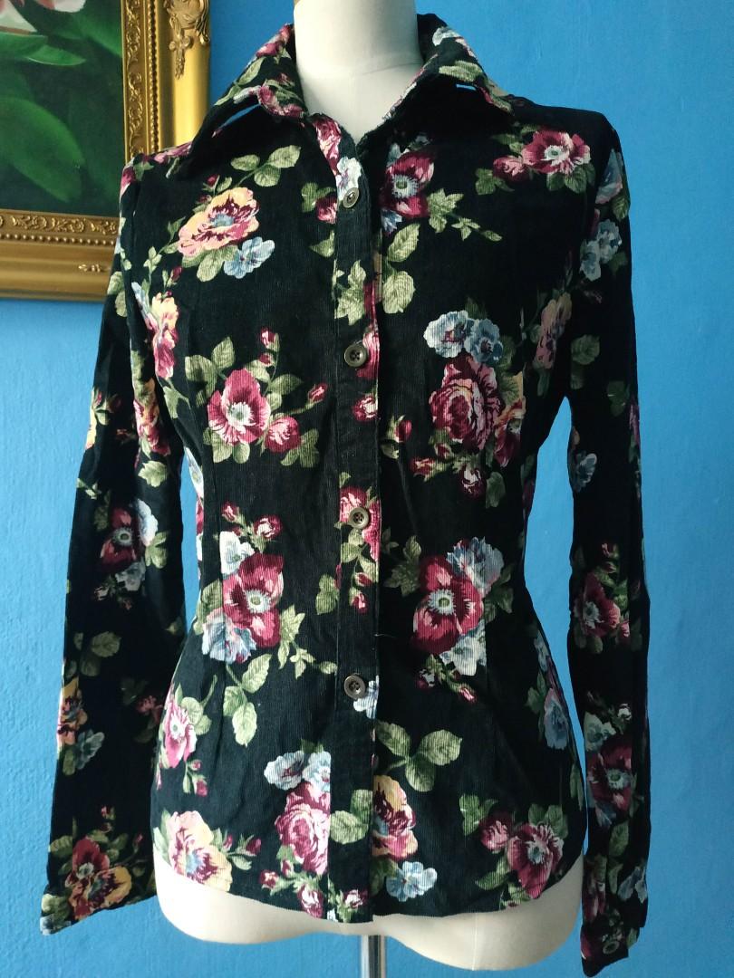 Long Sleeve Floral Regular Blouse ser21364